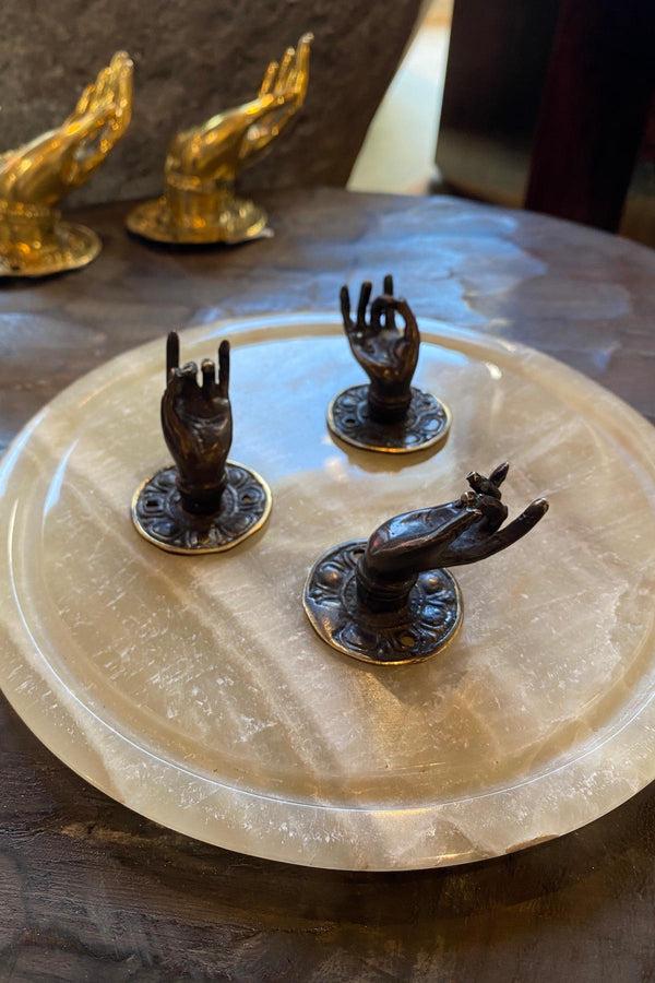 Rabens Saloner Mini Brass Hand Hand I Matte Brass