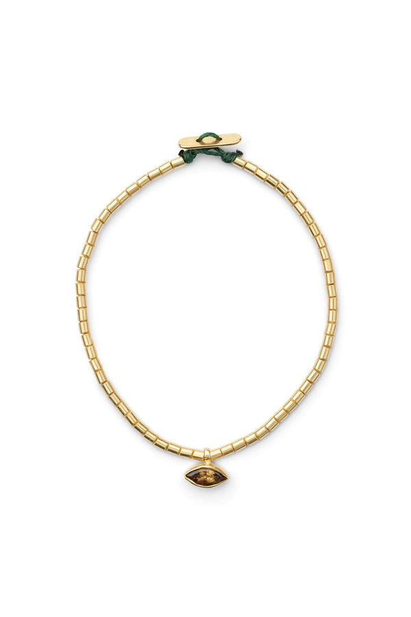 rabens saloner Nafsu Eye bead bracelet I Brown