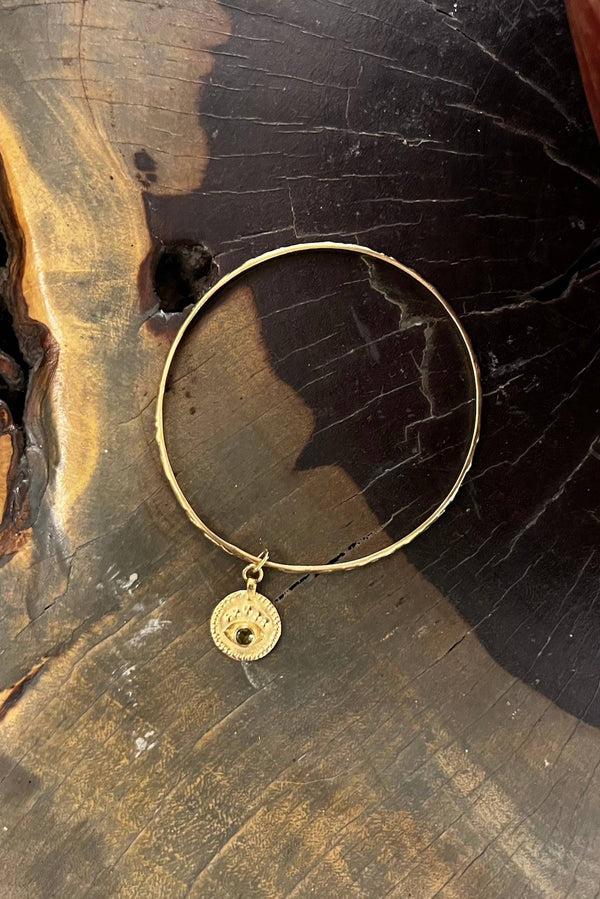 Rabens Saloner Nafsu Sun Eye Bangle I Dark Stone