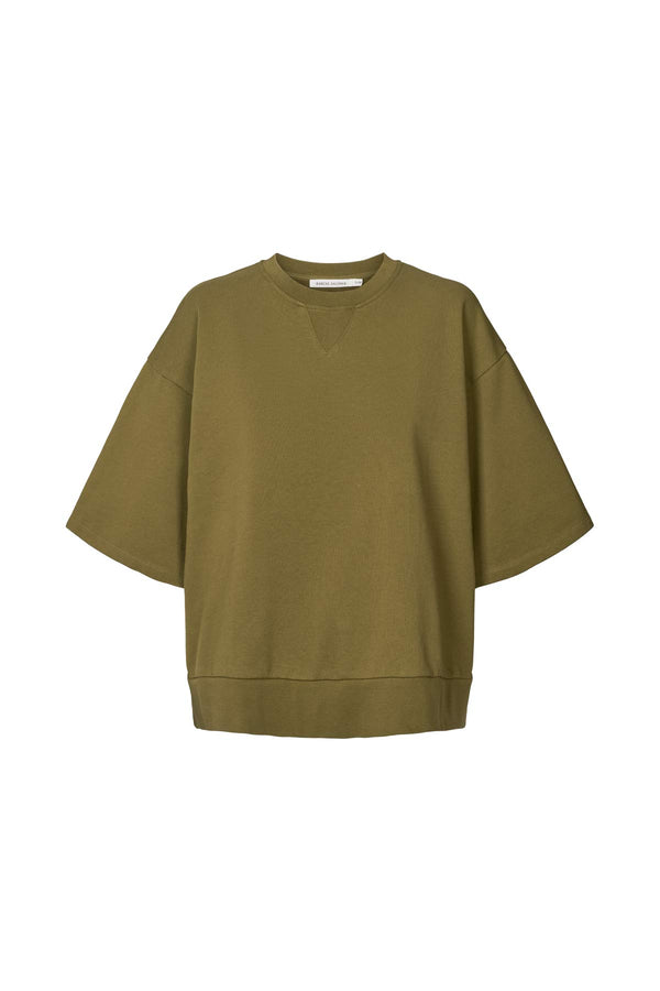 rabens saloner Narah Sweat top I Dark Olive