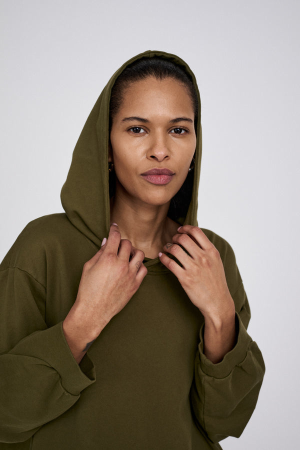 Rabens Saloner Nasima Sweatshirt I Dark Olive