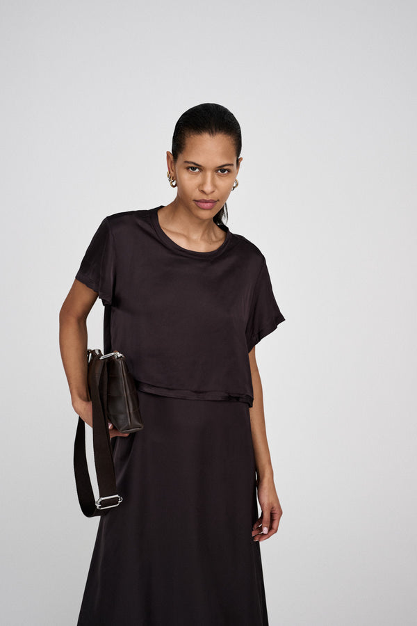Rabens Saloner Nat Lush T-shirt Dress I After Dark