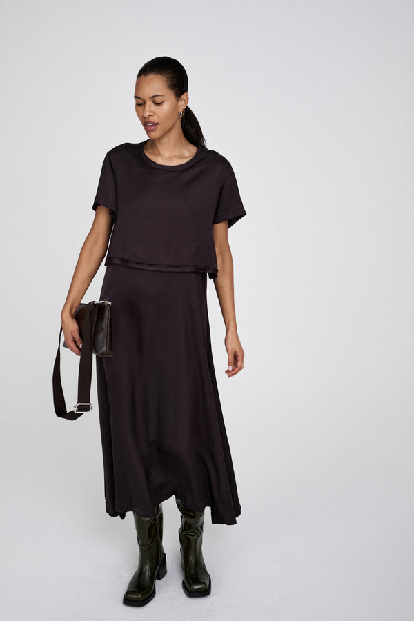 rabens saloner Nat Lush t-shirt dress I After dark