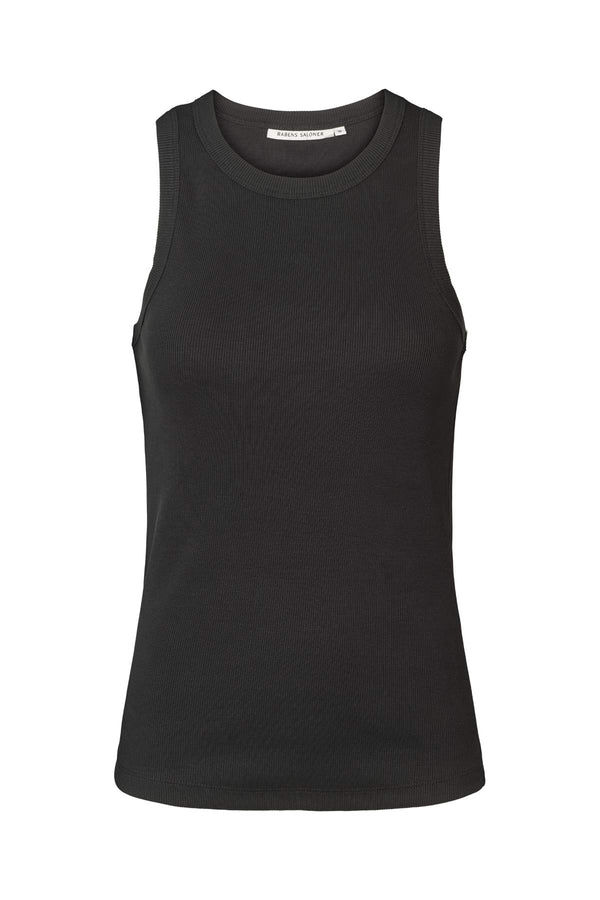 rabens saloner Nelle Rib jersey tank I Black