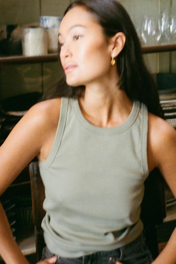 Rabens Saloner Nelle Rib Jersey Tank I Vertiver