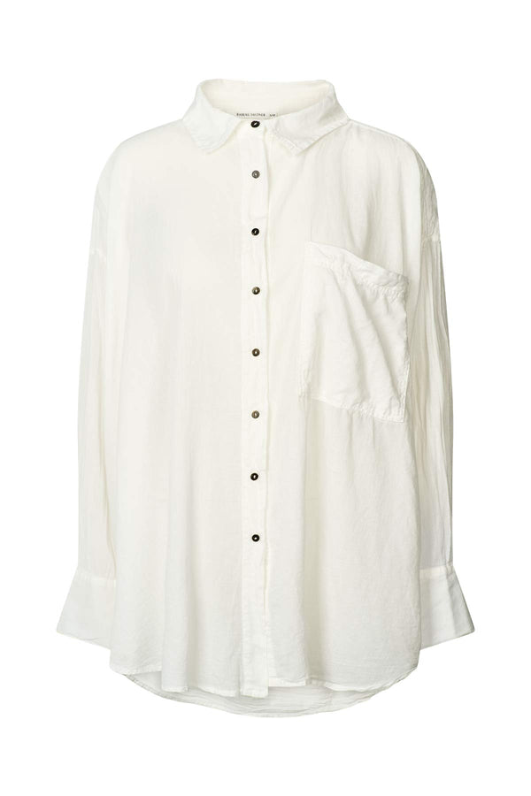 rabens saloner Noah Cotton oversized shirt I White