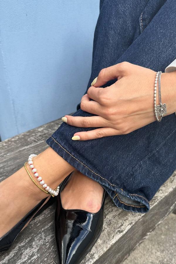 Rabens Saloner Pearl Anklet Nafsu I Gold Beads