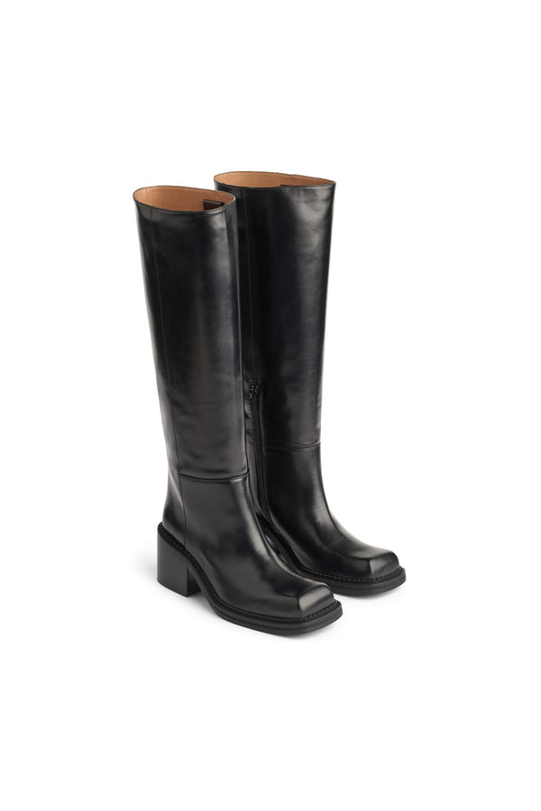 Rabens Saloner Prana Chunky Heel Boot I Black