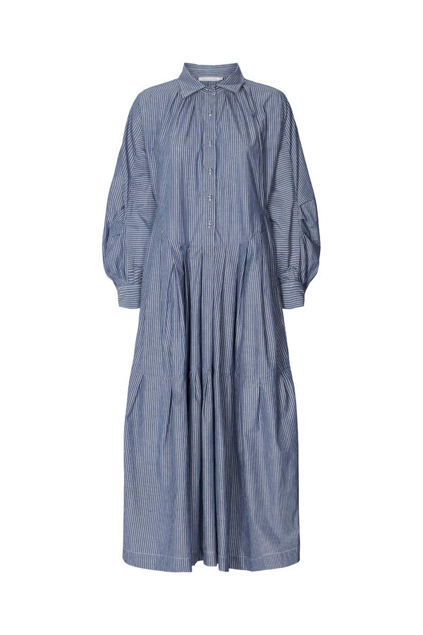 Rabens Saloner PreLoved Jolanda Stripe Shirt Dress