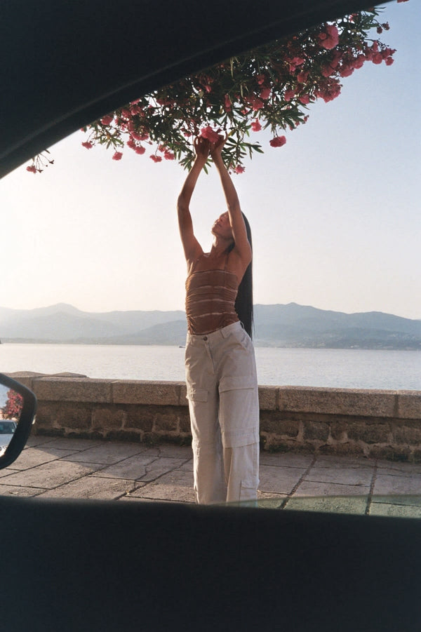 Rabens Saloner Sali Ripples Swimsuit I Brown Combo