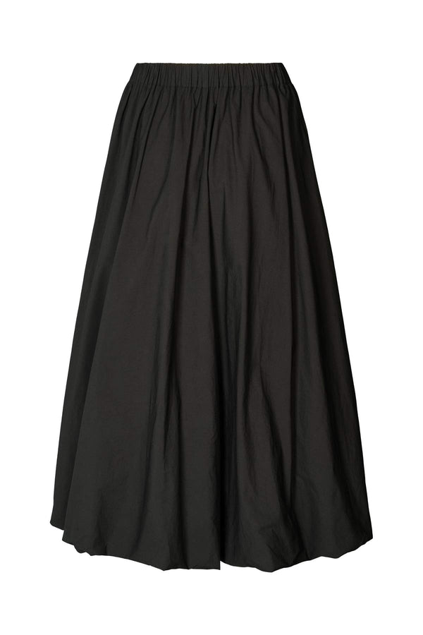 Rabens Saloner Teah Poplin Cloud Skirt I Black