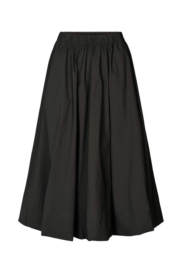 rabens saloner Teah Poplin cloud skirt I Black