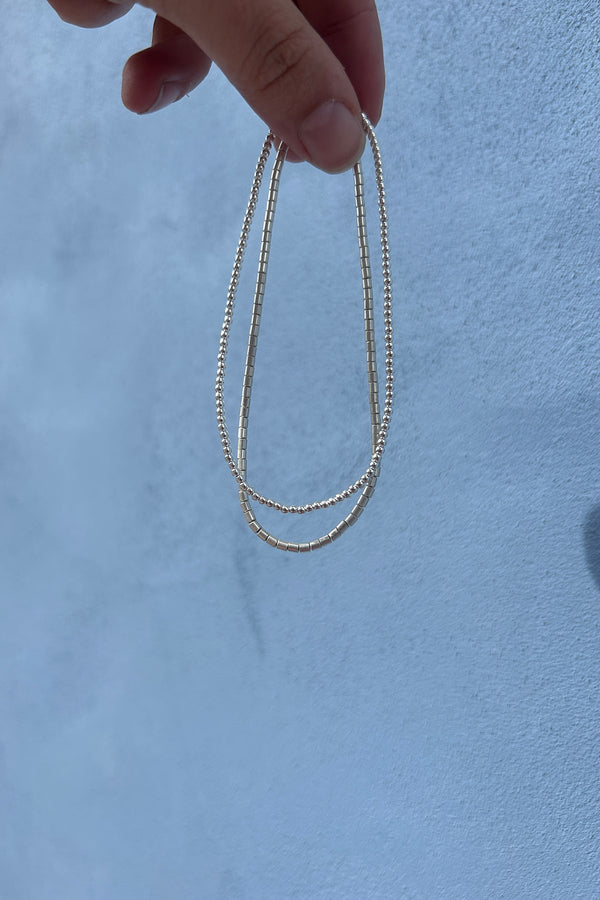 Rabens Saloner Tube Bead Anklet Nafsu I Silver