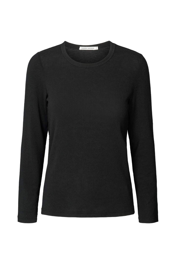 rabens saloner Zahar Lucid long sleeve top I Black