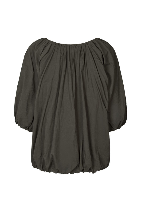 Rabens Saloner Rachelle Voile Cloud Blouse I Pirate Black