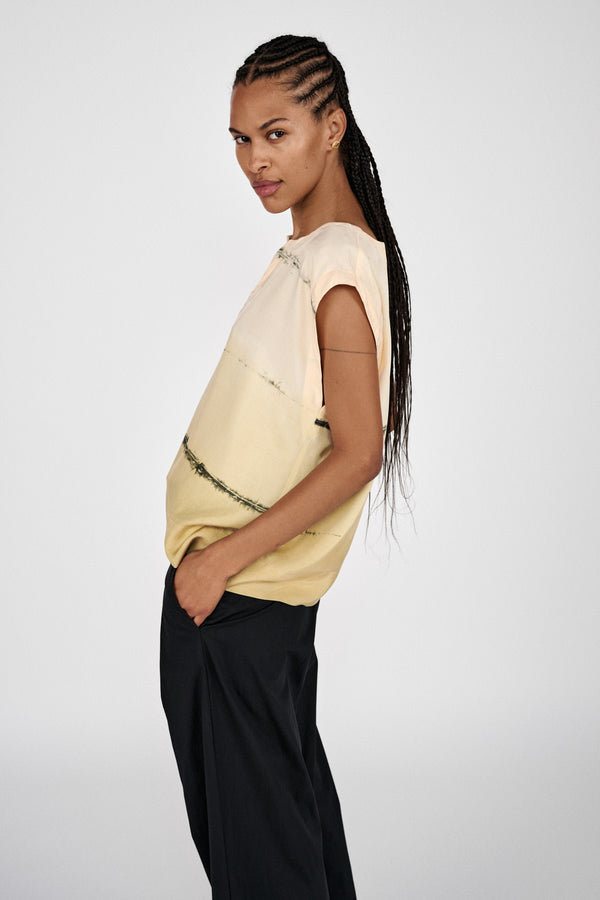 Rabens Saloner Rosalyn Nuance Blouse I Banana Combo