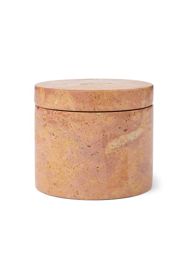 rabens saloner Round Marble Jar with Lid Rabens Apartment I Rose