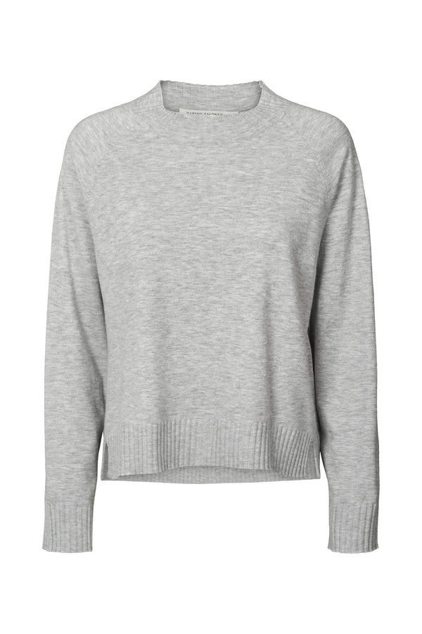 rabens saloner Ruca Knit lounge boxy sweater I Grey melange