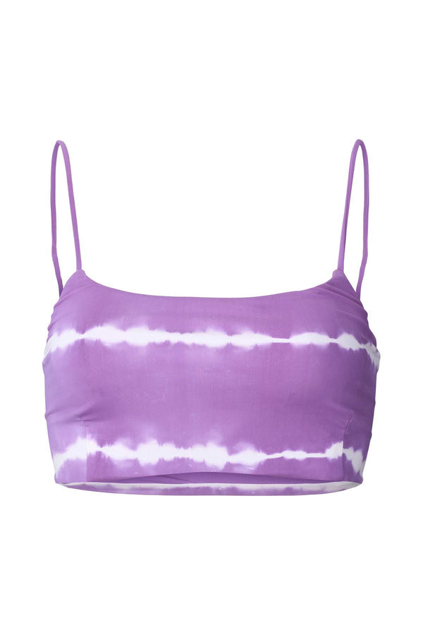 Rabens Saloner Rudy Ripples Bandeau String Top I Purple Combo