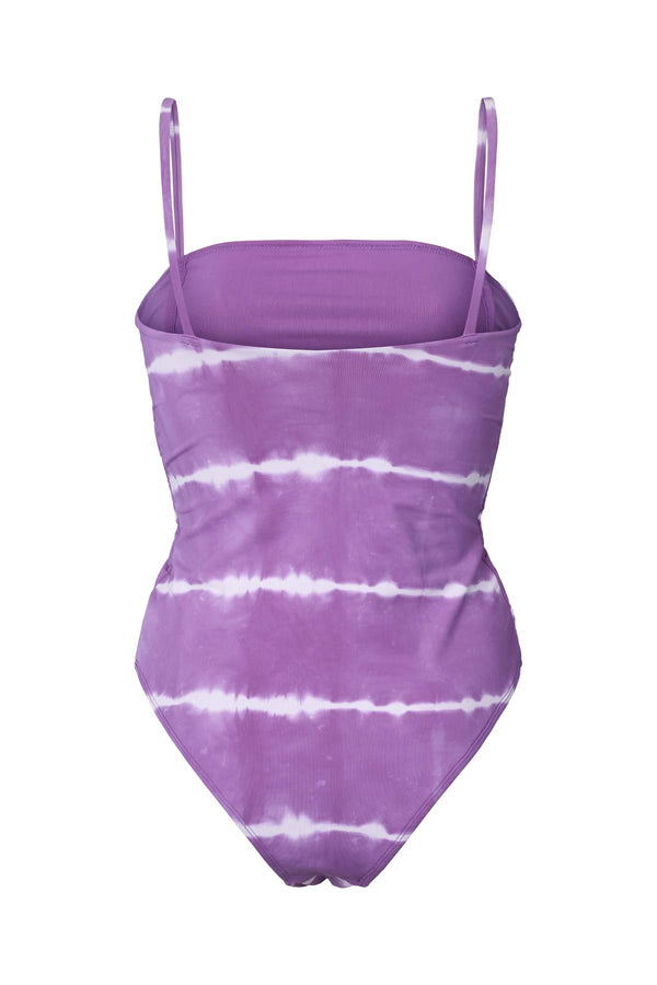 Rabens Saloner Sali Ripples Swimsuit I Purple Combo