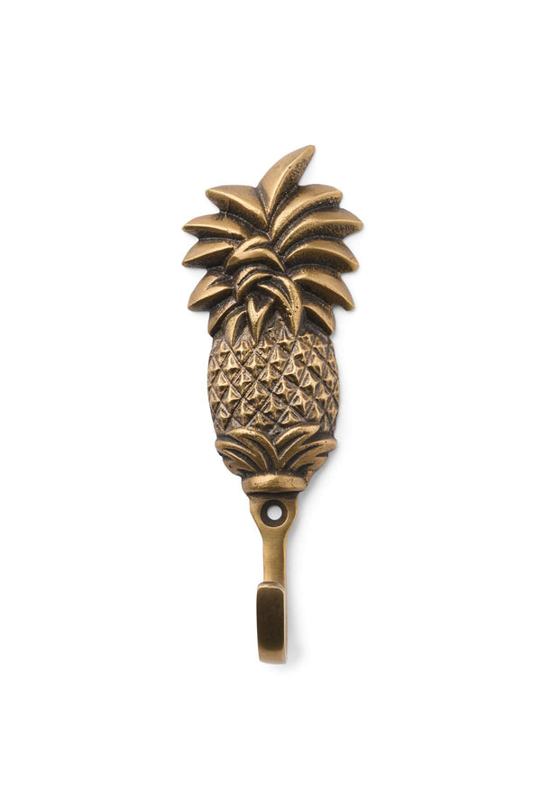 rabens saloner Small Pineapple Hook Rabens Apartment I Matte Brass