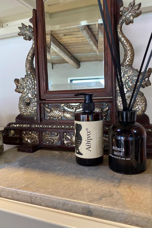 rabens saloner Squared marble plate Plate 30 x 20 cm I Beige Stone