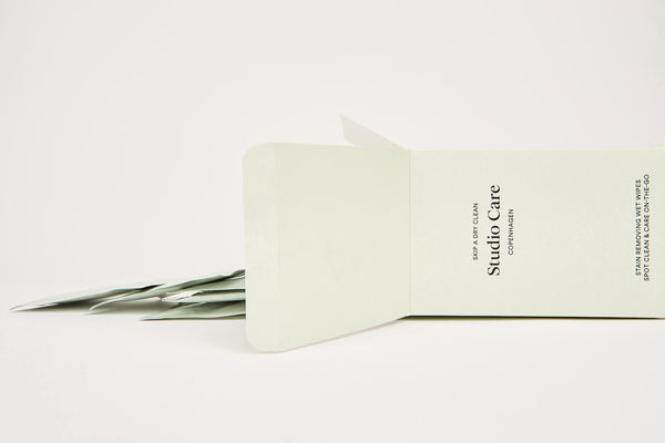 Rabens Saloner Stain Removing Wet Wipes Studio Care Copenhagen I Pastel Green