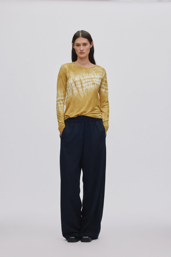 rabens saloner Xenia Frequency long sleeve t-shirt I Golden combo