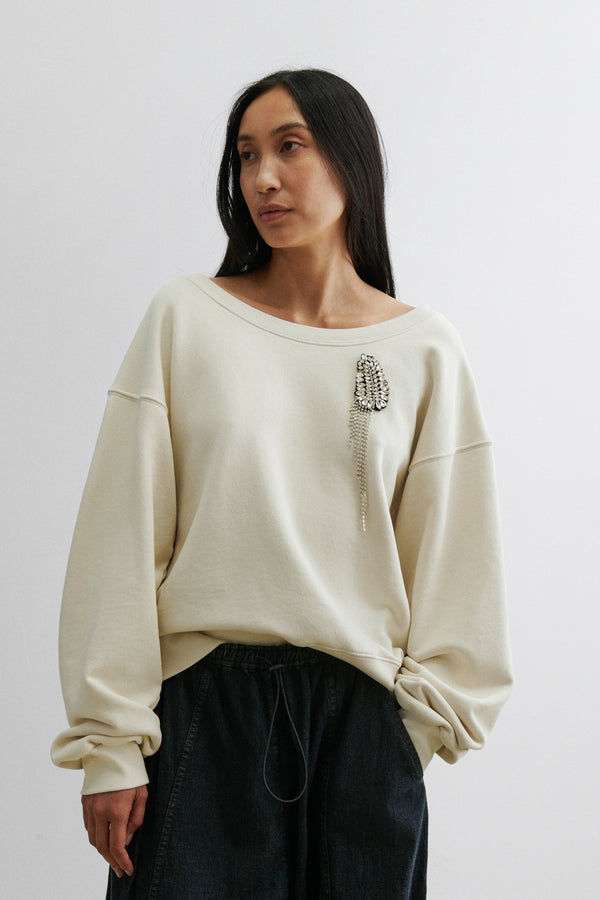 Rachel Comey Dripping Fern Brooch (Left)