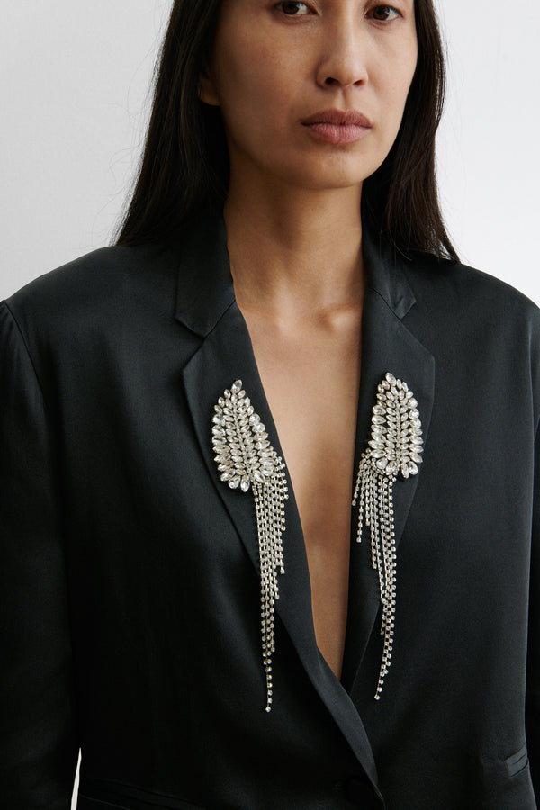 Rachel Comey Dripping Fern Brooch (Left)