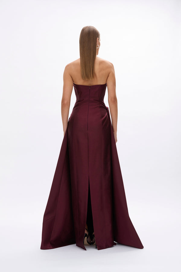 Rachel Gilbert Adeline Gown Wine | Shop Rachel Gilbert Online – Rachel Gilbert US