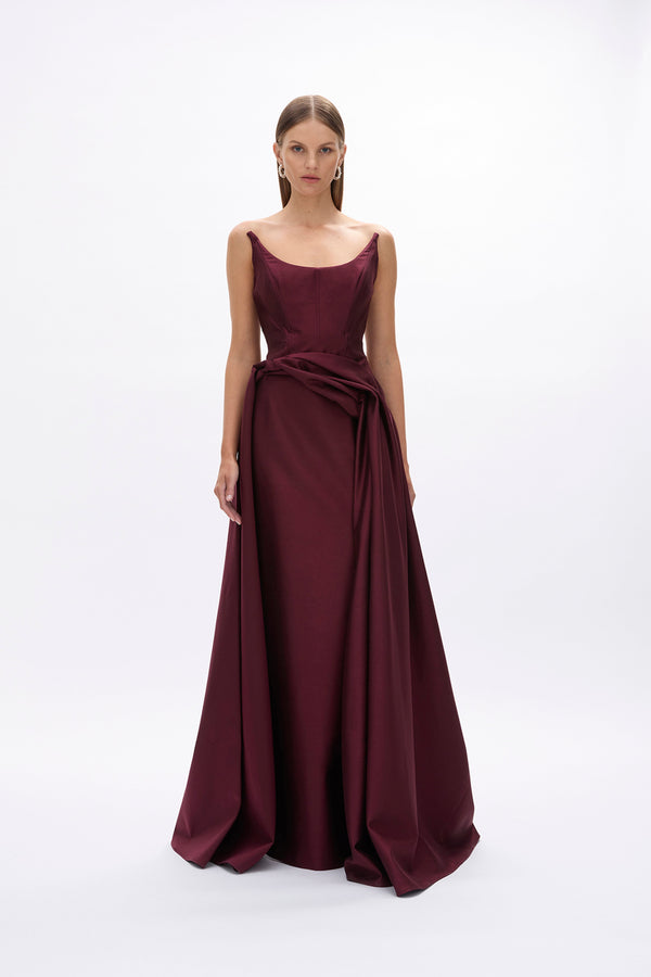 rachel gilbert Adeline Gown Wine | Shop Rachel Gilbert Online – Rachel Gilbert US