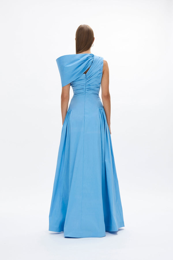 Rachel Gilbert Banksia Gown Blue | Shop Rachel Gilbert Online – Rachel Gilbert US
