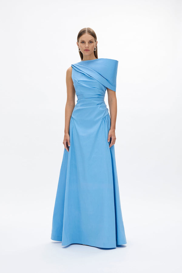 rachel gilbert Banksia Gown Blue | Shop Rachel Gilbert Online – Rachel Gilbert US