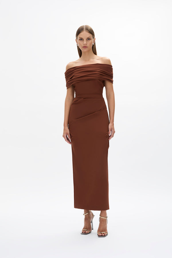 rachel gilbert Camille Dress Chocolate | Shop Rachel Gilbert Online – Rachel Gilbert US