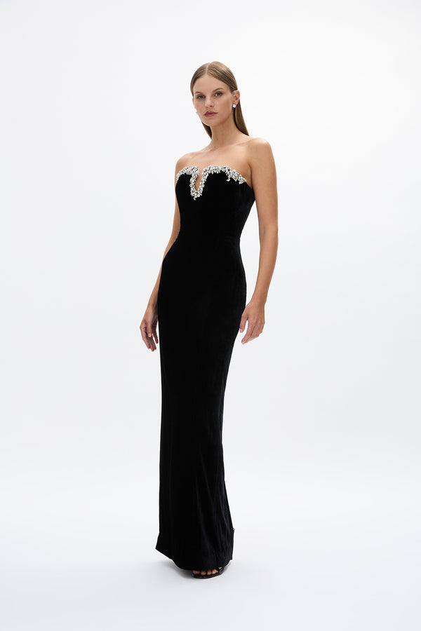 Rachel Gilbert Claudine Gown Black | Shop Rachel Gilbert Online – Rachel Gilbert US