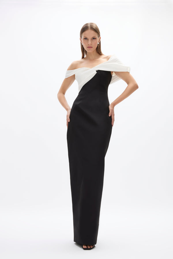 rachel gilbert Delila Gown Black/White | Shop Rachel Gilbert Online – Rachel Gilbert US