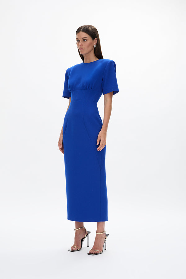 Rachel Gilbert Dover Short Sleeve Dress Cobalt | Shop Rachel Gilbert Online – Rachel Gilbert US
