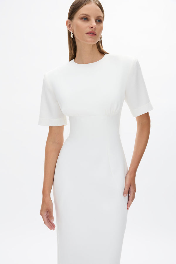 Rachel Gilbert Dover Short Sleeve Dress Ivory | Shop Rachel Gilbert Online – Rachel Gilbert US