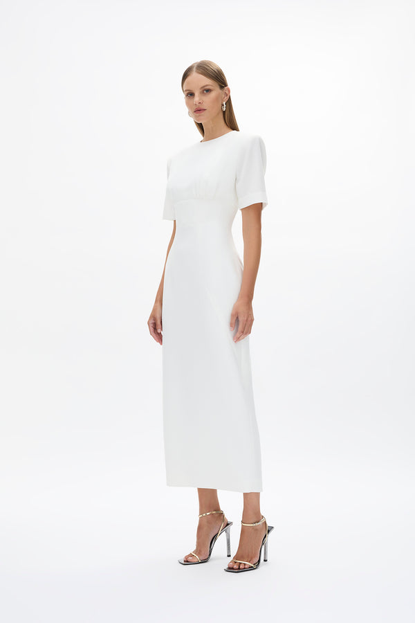 Rachel Gilbert Dover Short Sleeve Dress Ivory | Shop Rachel Gilbert Online – Rachel Gilbert US