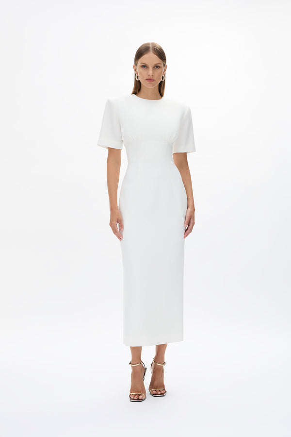 rachel gilbert Dover Short Sleeve Dress Ivory | Shop Rachel Gilbert Online – Rachel Gilbert US
