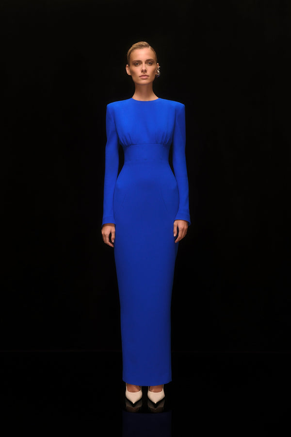 Rachel Gilbert Dover Sleeve Gown Cobalt | Shop Rachel Gilbert Online – Rachel Gilbert US