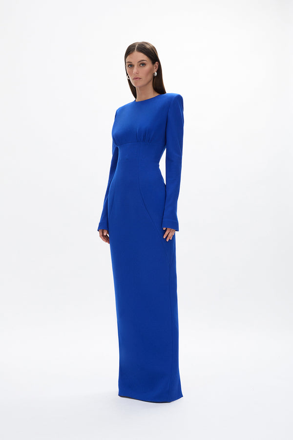 Rachel Gilbert Dover Sleeve Gown Cobalt | Shop Rachel Gilbert Online – Rachel Gilbert US