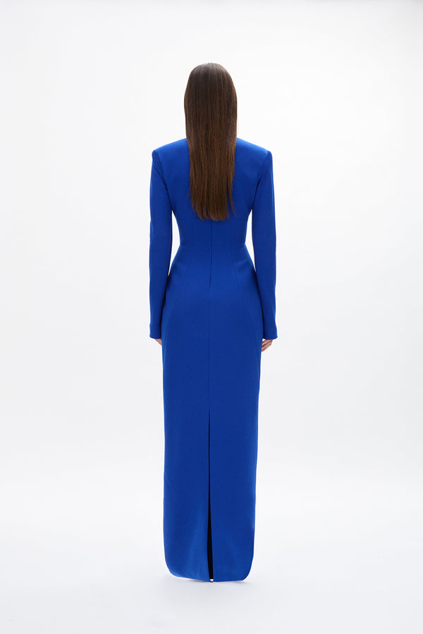 Rachel Gilbert Dover Sleeve Gown Cobalt | Shop Rachel Gilbert Online – Rachel Gilbert US