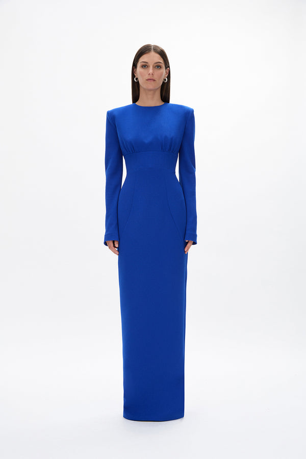 rachel gilbert Dover Sleeve Gown Cobalt | Shop Rachel Gilbert Online – Rachel Gilbert US