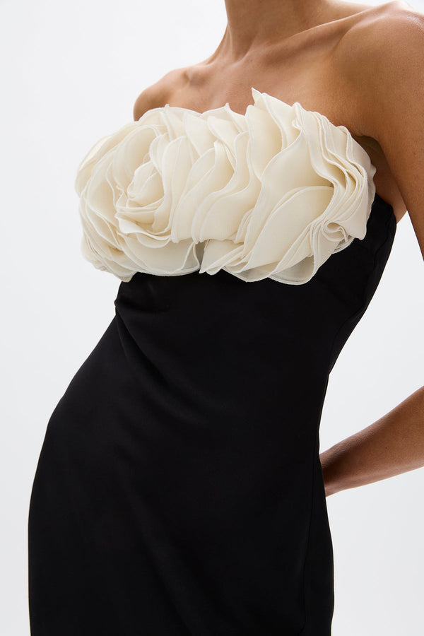Rachel Gilbert Fiorella Gown Black/Ivory | Shop Rachel Gilbert Online – Rachel Gilbert US