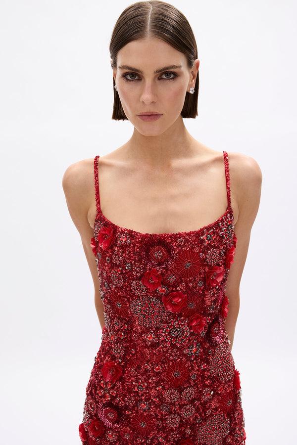 Rachel Gilbert Francesca Gown Red | Shop Rachel Gilbert Online – Rachel Gilbert US