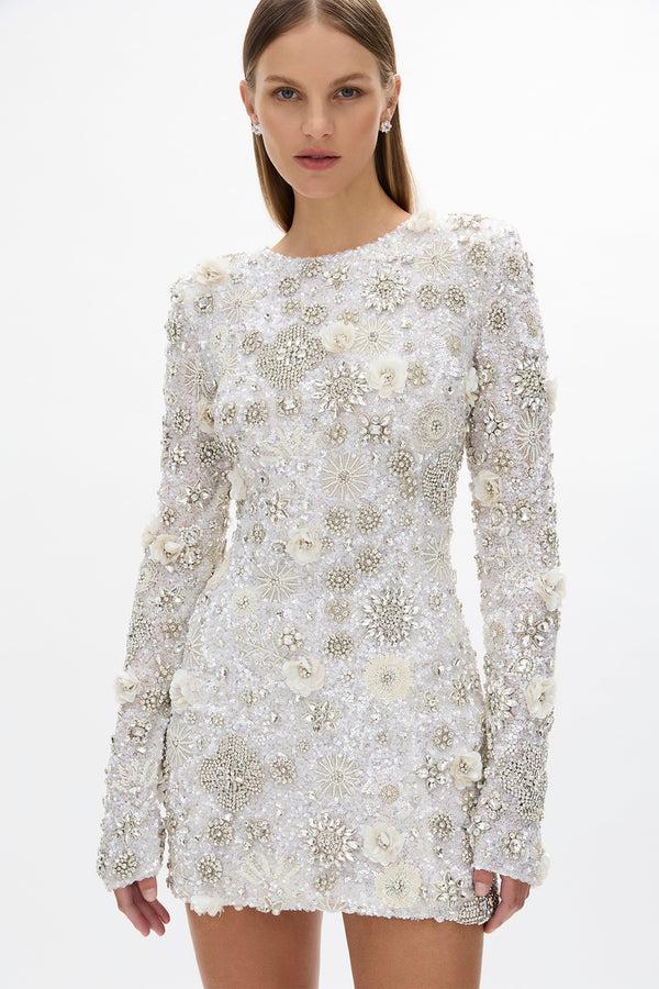 Rachel Gilbert Francesca Sleeve Mini Ivory | Shop Rachel Gilbert Online – Rachel Gilbert US