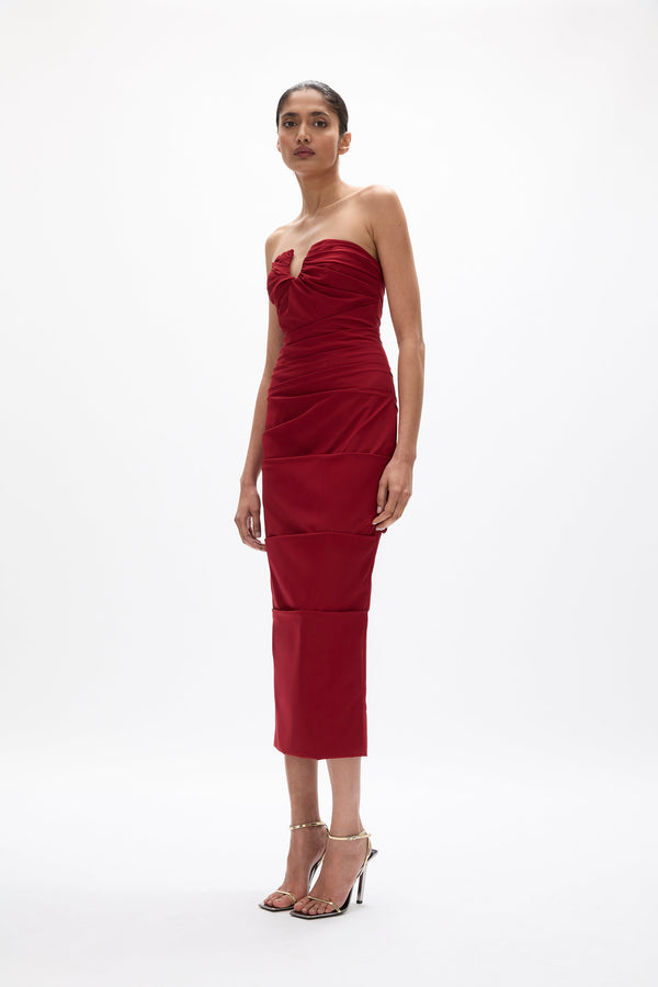 Rachel Gilbert Freda Dress Wine | Shop Rachel Gilbert Online – Rachel Gilbert US