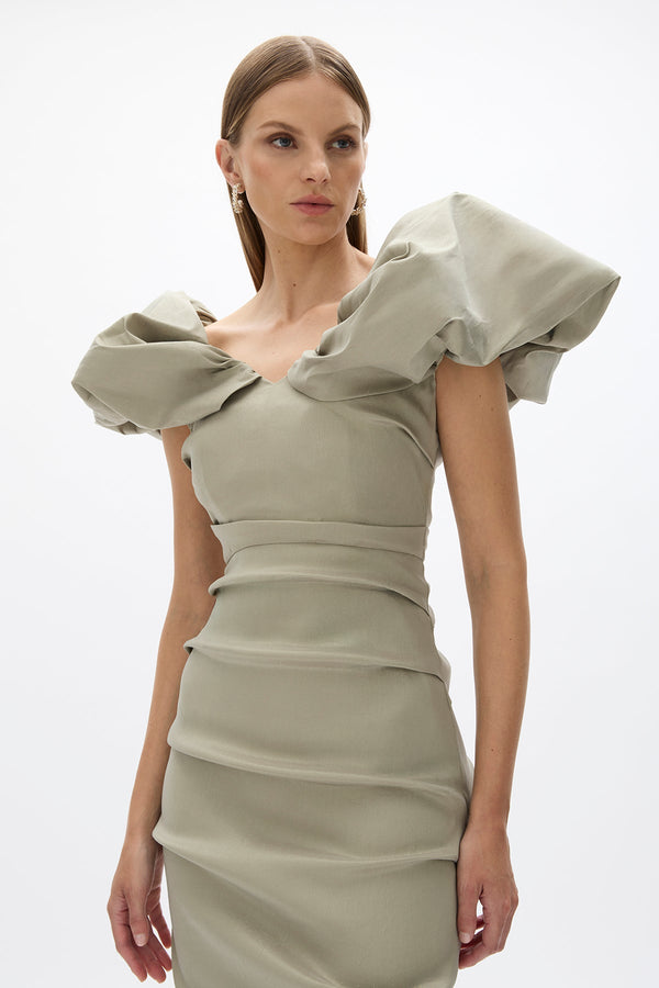 Rachel Gilbert Frey Gown Sage | Shop Rachel Gilbert Online – Rachel Gilbert US